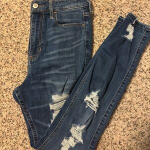 Super High-Rise Ripped Jeans